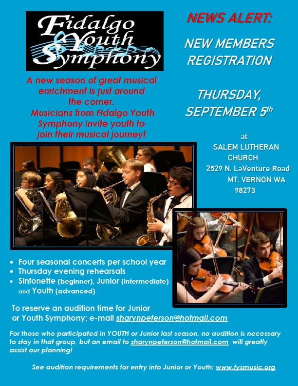 Welcome to Fidalgo Youth Symphony!