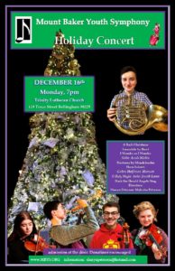 Mount Baker Youth Symphony 2020 Holiday Poster
